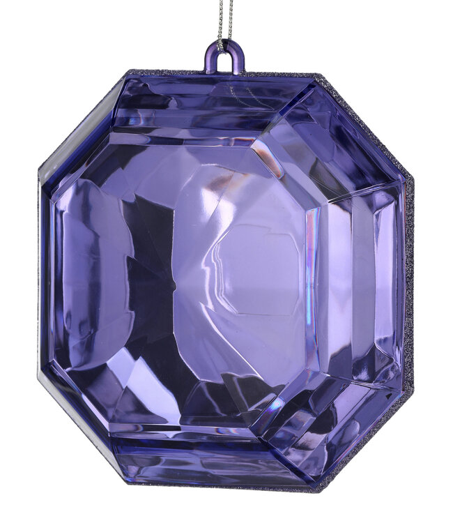 6" Acrylic Square Precious Gem Ornament
