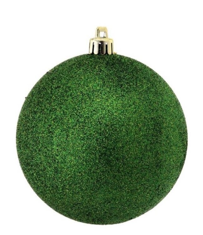 Vacuum Plate Glitter Ball 5.5" Ornament