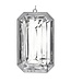 9" Acrylic Emerald Cut Precious Gem Ornament
