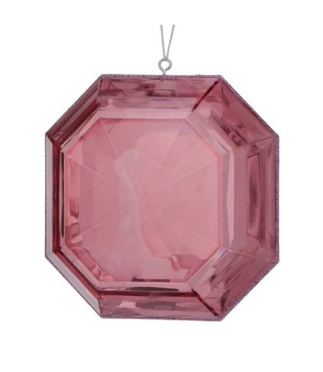 6" Acrylic Square Precious Gem Ornament