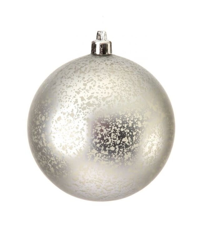 5.5" Vacuum Plate Matte Mercury Ball Ornament