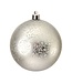 5.5" Vacuum Plate Matte Mercury Ball Ornament