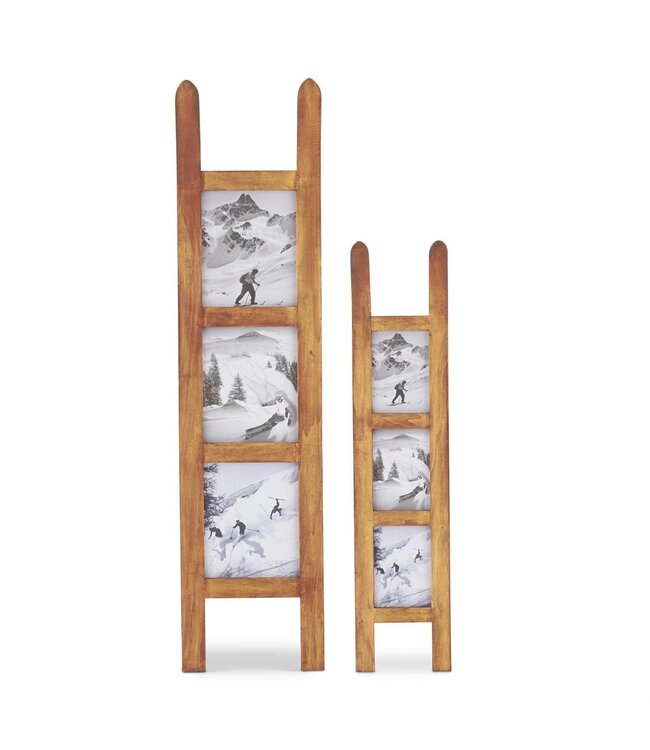 Wall Hanging Wood Sled Photo Frames