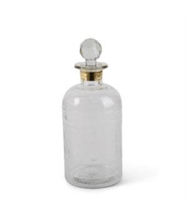 Glass Decanters W/Gold Trim