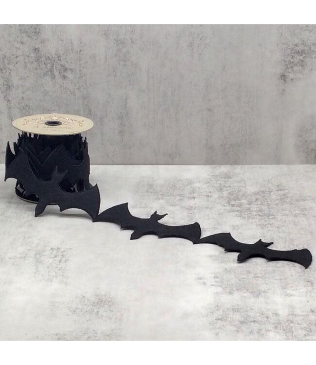 4” X 5yds Bat Garland, Black