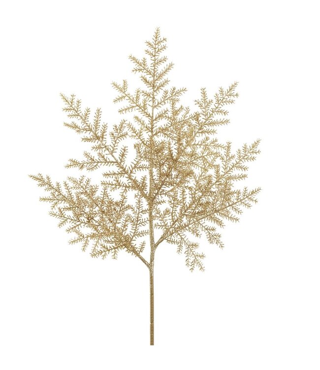 31" Glittered Pine Spray Gold
