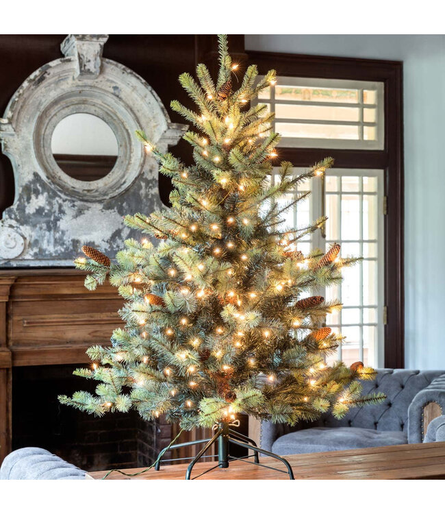 4.5' Park Hill Blue Spruce LED Lights