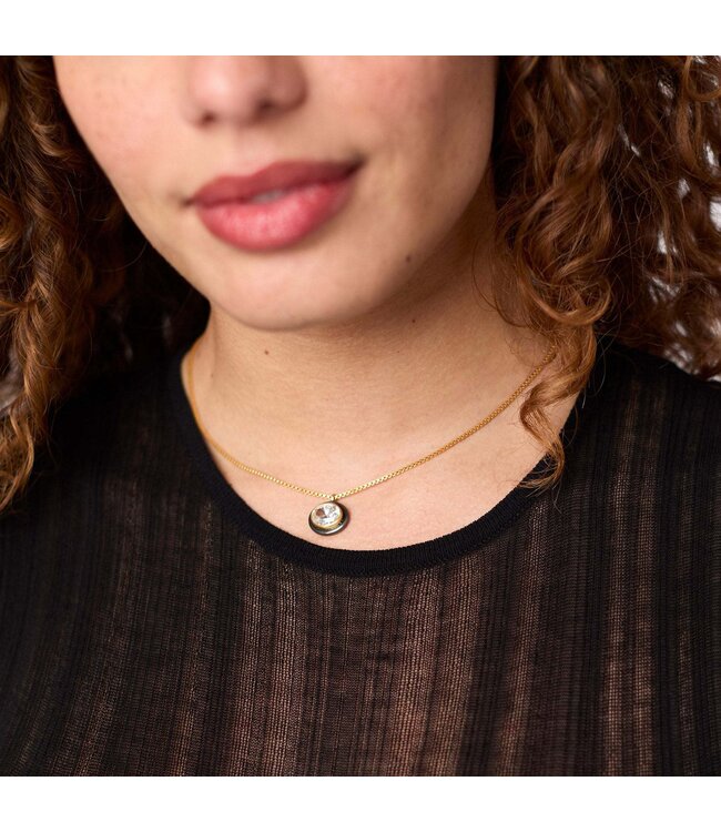 JULIE VOS Tribeca Delicate Necklace Cubic Zirconia