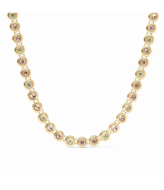 JULIE VOS Rainbow Tennis Necklace