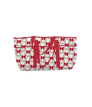 Utility Tote Red Wreath