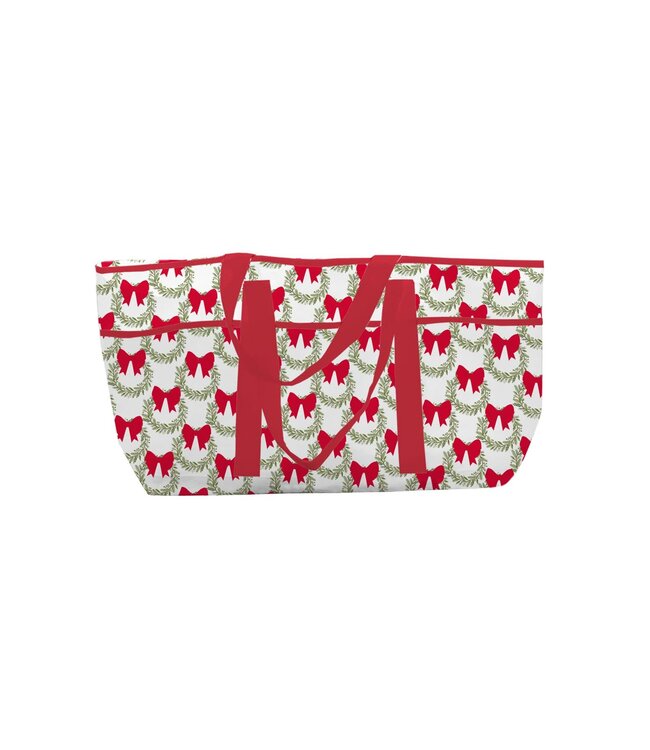 Utility Tote Red Wreath