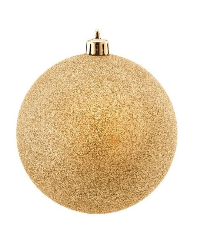 Vacuum Plate Glitter Ball 5.5" Ornament