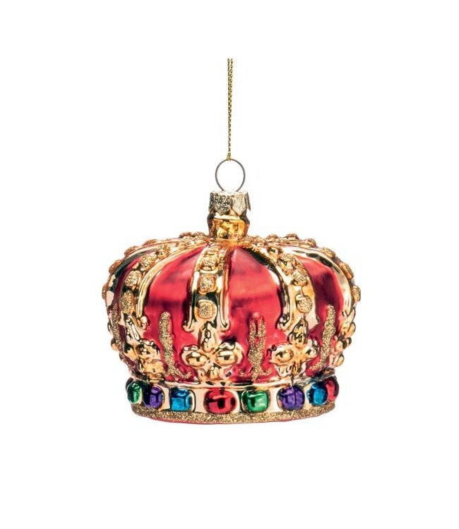 Glass Crown Ornament