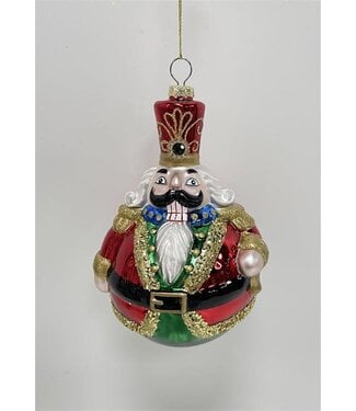 Nutcracker Ornament, Glass