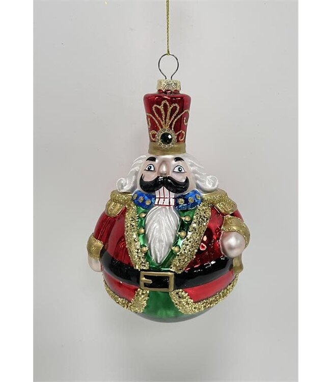 Nutcracker Ornament, Glass