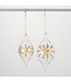 Gold Snowflake Onion Ornaments
