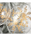 Gold Snowflake Onion Ornaments