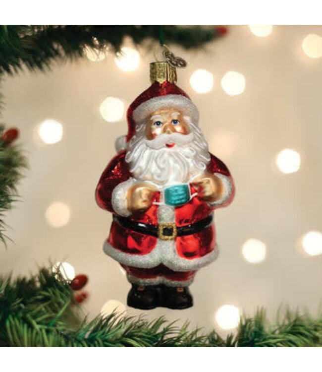 OLD WORLD CHRISTMAS Santa Revealed Ornament