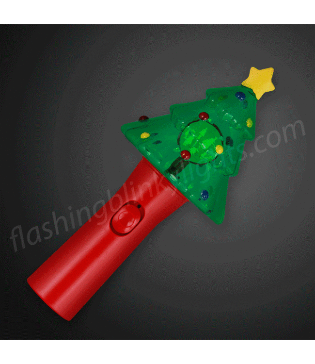 Deluxe Christmas Tree Wand with Spinning Lights