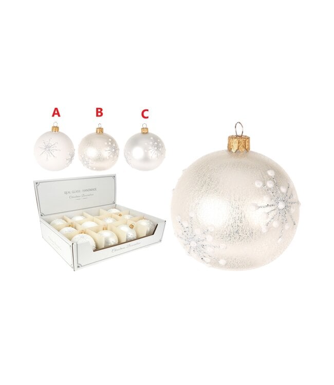 Xmas Ball Snowflake 80MM