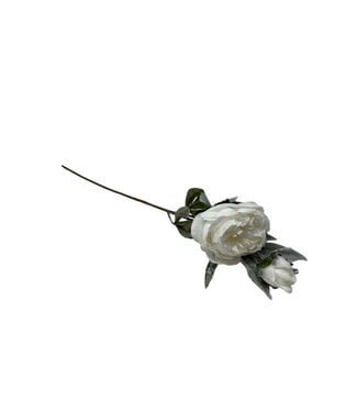 27.5 " Snow Peony Spray White