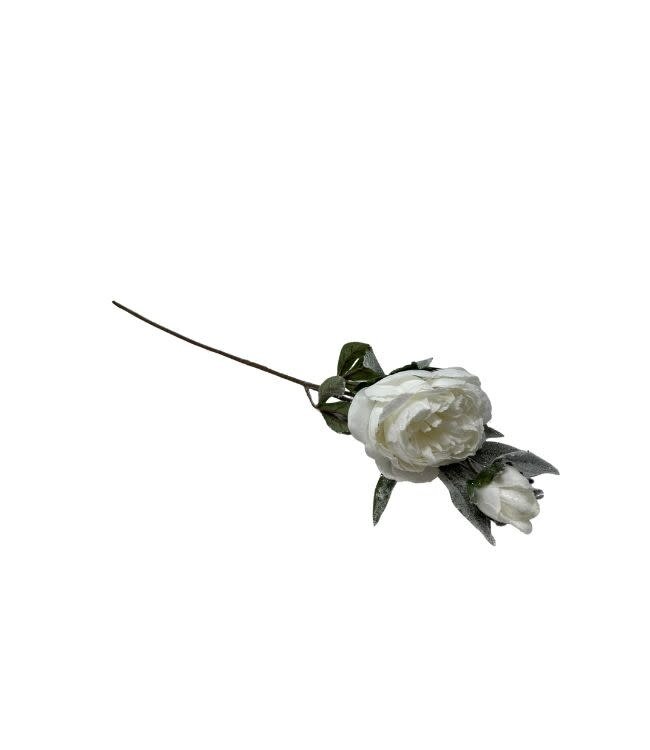 27.5 " Snow Peony Spray White