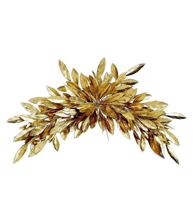 32" Bay Leaf Swag Gold