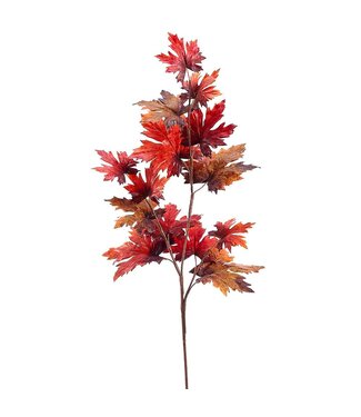39" Maple Leaf Spray  Burgundy Green