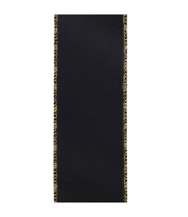 2-1/12 Inch Roccoco Jewel Gold-Silver Wired Edge Ribbon