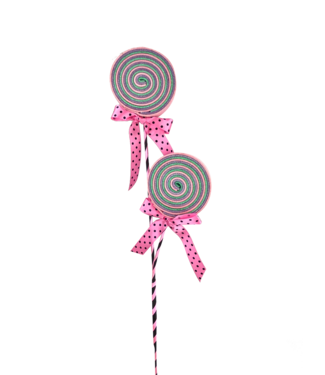 Glitter Lollipop Bow Spray