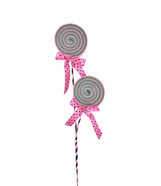 Glitter Lollipop Bow Spray