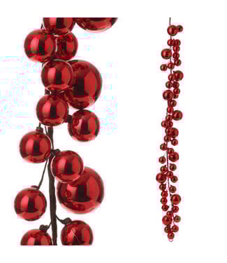 4' Red Ball Garland