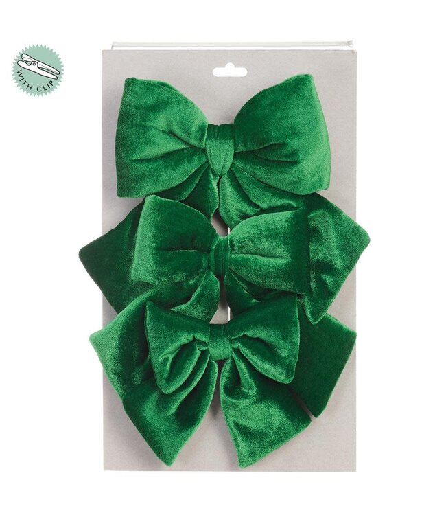 Velvet Bow with Clip Set