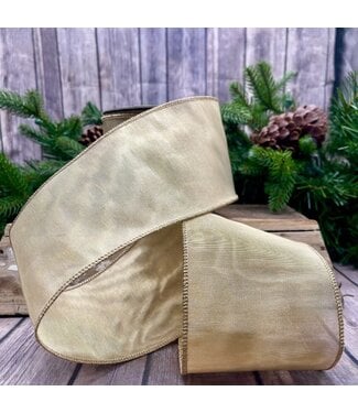 4" x 10yds Metallic Mesh, Gold