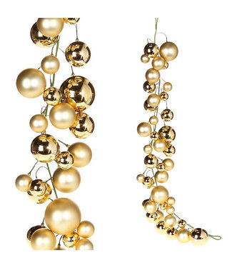 4' Gold Ball Garland