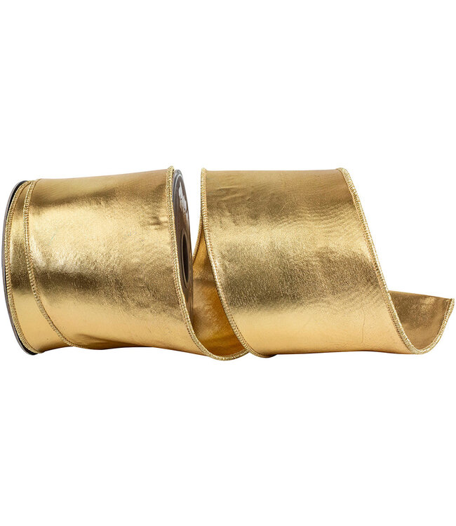 4 Inch Mirror Fantasy Metallic Deluxe Two Sided Wired Edge Ribbon