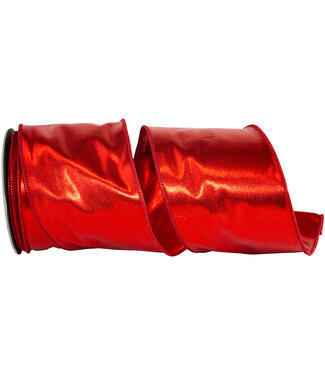 4 Inch Mirror Fantasy Metallic Deluxe Two Sided Wired Edge Ribbon