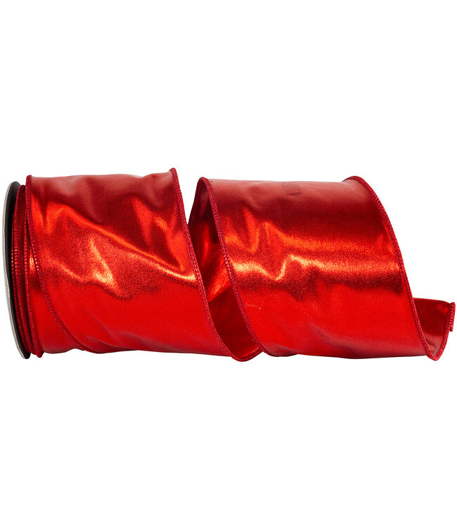 4 Inch Mirror Fantasy Metallic Deluxe Two Sided Wired Edge Ribbon