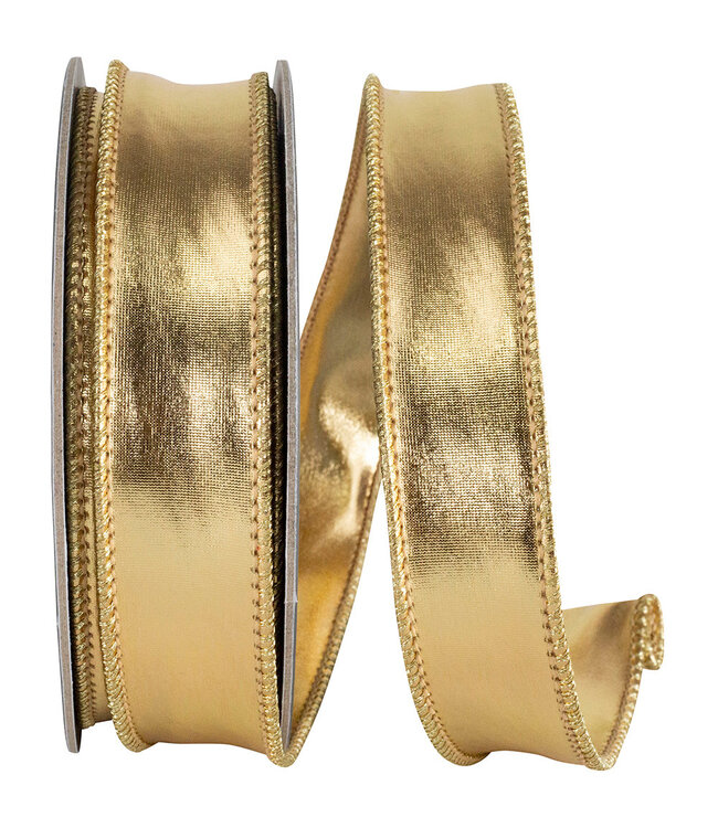 1 Inch Mirror Fantasy Metallic Deluxe Two Sided Wired Edge Ribbon