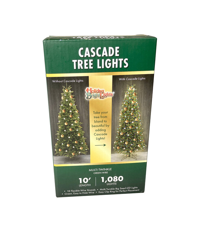 Diamond Lights Multicolor Twink 1080L - Green Wire 10'