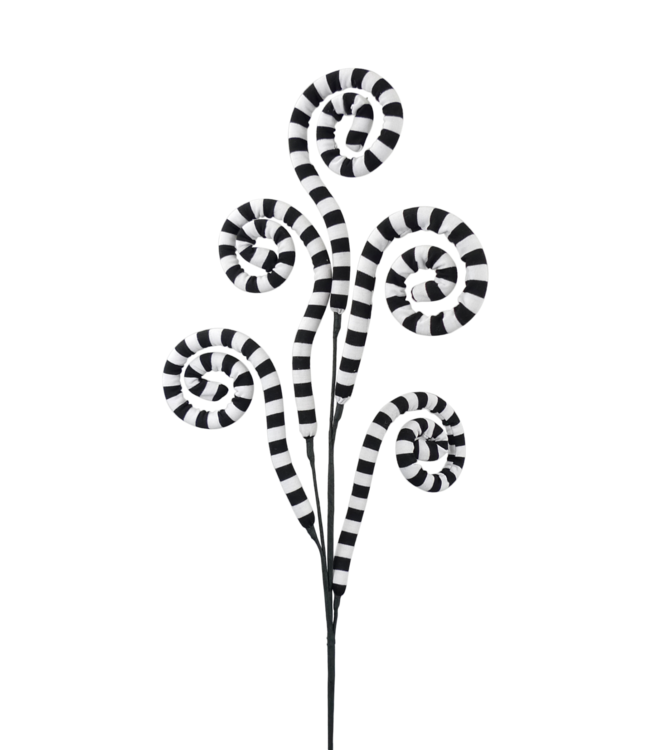 Fabric Stripe Spiral Curly Spray