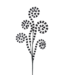 Fabric Stripe Spiral Curly Spray