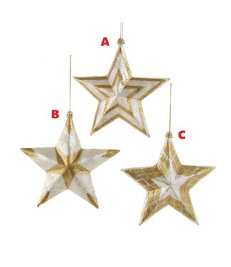 Laminated Capiz Star Ornament