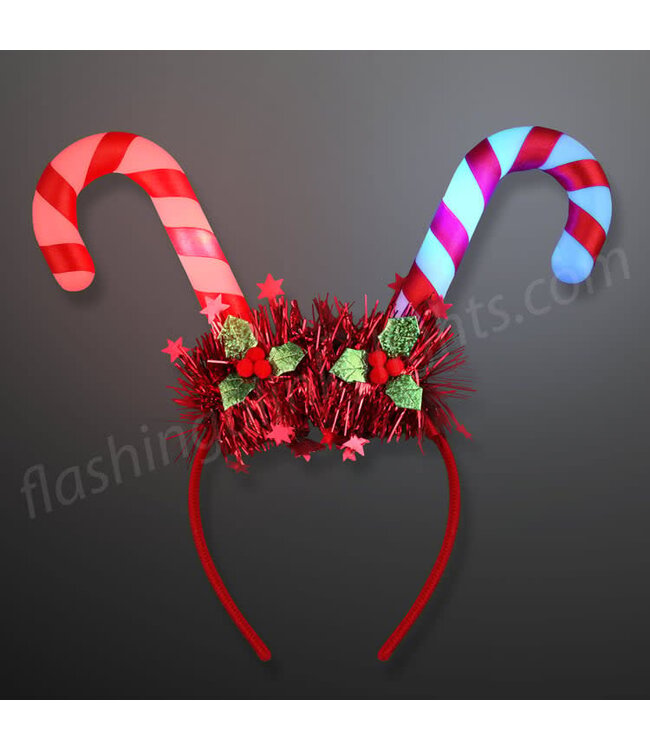 Blinky Candy Cane Headband