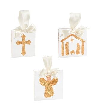 Gold Acrylic Ornaments