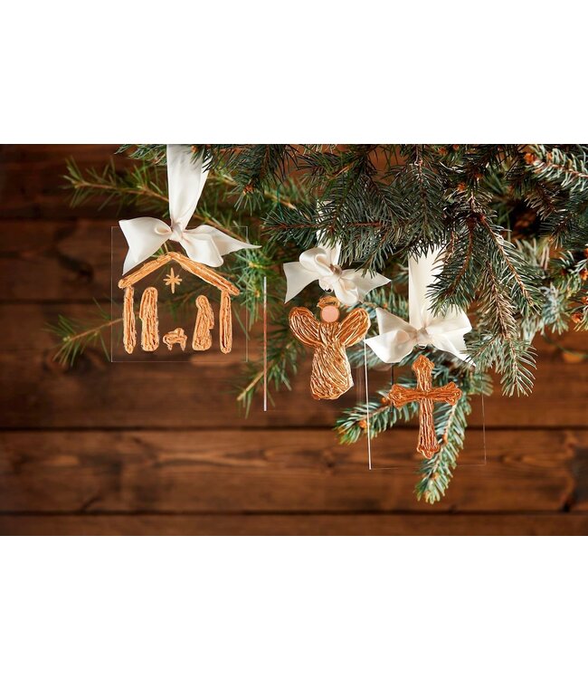 Gold Acrylic Ornaments
