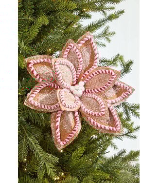 22" Sugar/Spice Poinsettia Stem