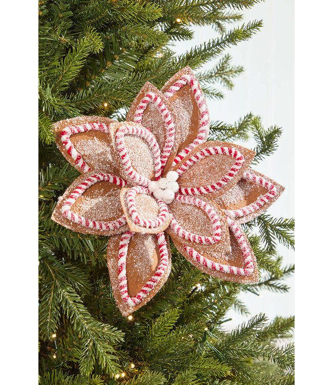 22" Sugar/Spice Poinsettia Stem