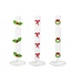 Christmas Glass Icon Candlesticks