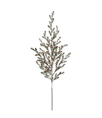 48" Snowed Berry Spray Red